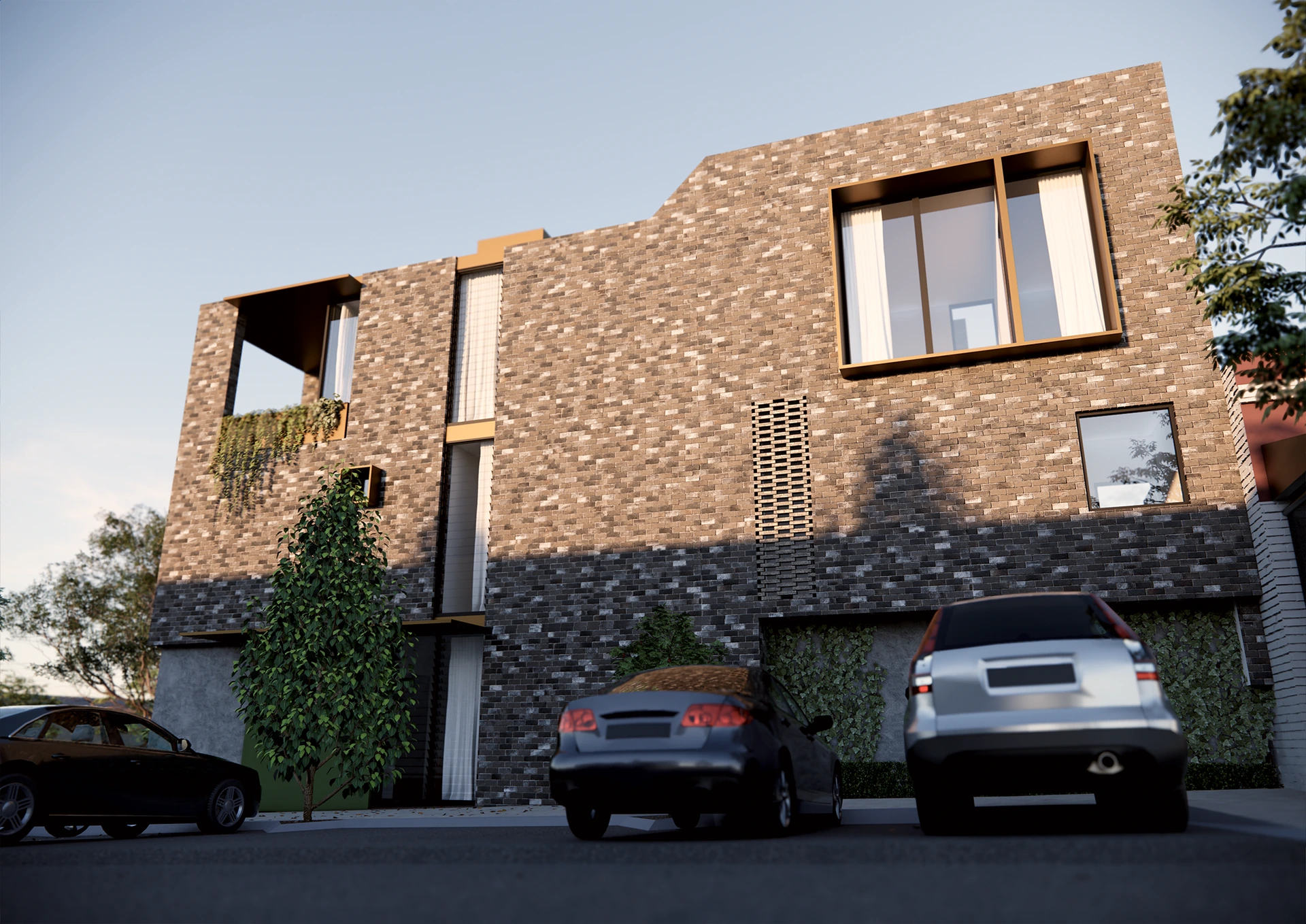 End residence from the street
